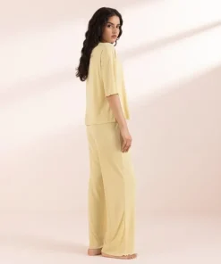 Outlet Sapphire Rib PJ Set Yellow